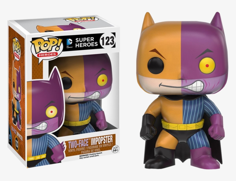 Two-face Impopster Pop Vinyl Figure (dc Heroes - Two Face Impopster Funko Pop, transparent png