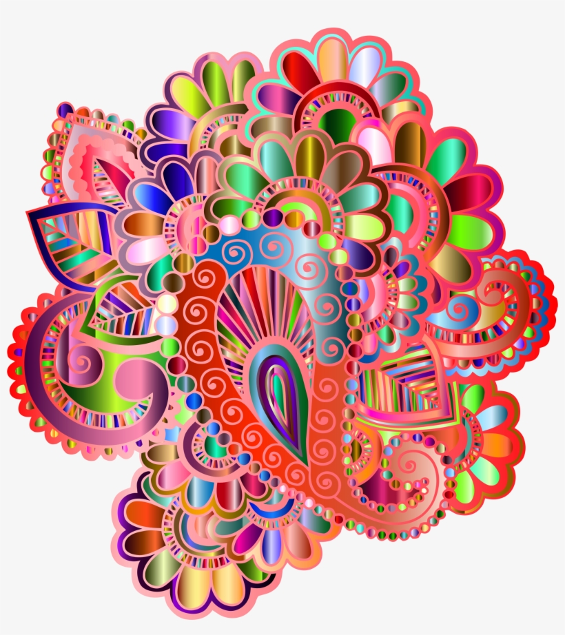 This Free Icons Png Design Of Prismatic Henna Tattoo, transparent png