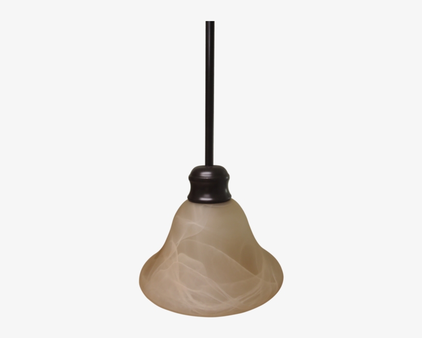 1-light Bar Pendant, Wide Sandstone Bell Glass - Lampshade, transparent png