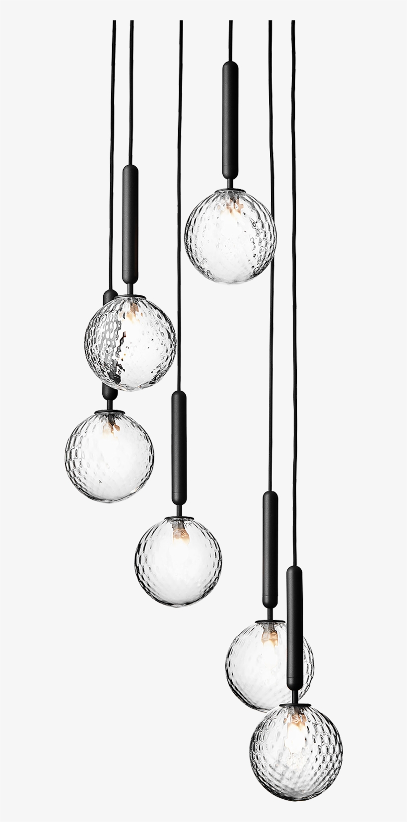 Miira 6 Optic Chandelier - Lysekrone, transparent png