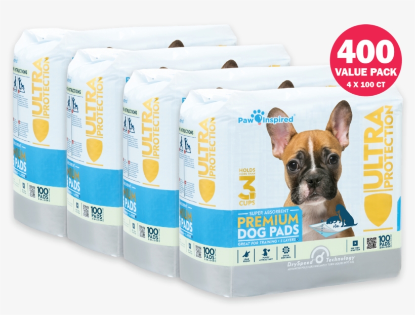 400ct Paw Inspired Ultra Protection Puppy Training - Paw Inspired Ultra Protection Puppy Training Pads 100, transparent png