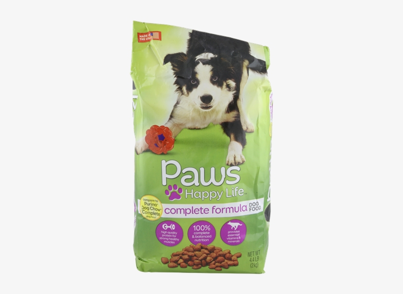 Paws Happy Life Complete Formula Dog Food Dry - Paws Happy Life Complete Formula, transparent png