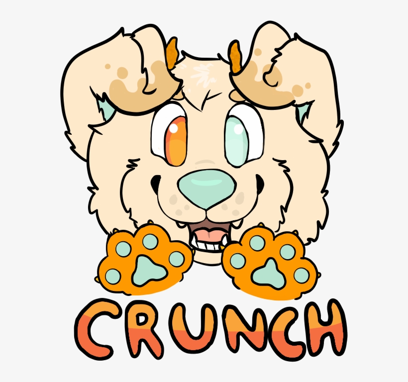 Crunch Puppy Paws Badge, transparent png