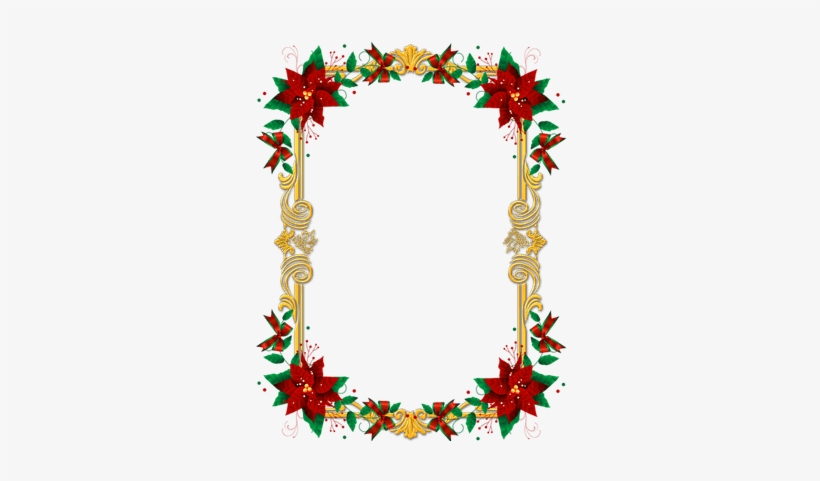 Ornate Christmas Frame Transparent Png - Garland For Photo Frames, transparent png