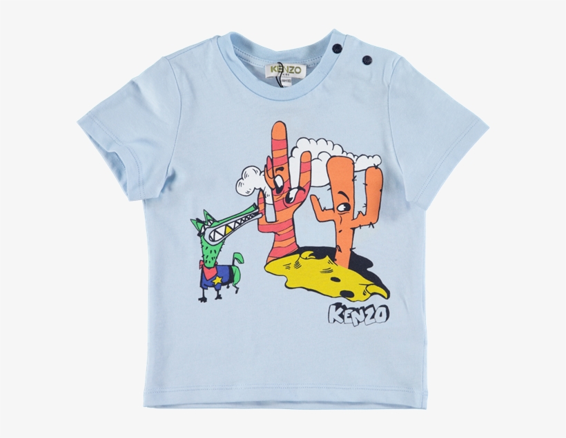 Picture Of Babies 'brandy' Cartoon Cactus Print T-shirt - T-shirt, transparent png