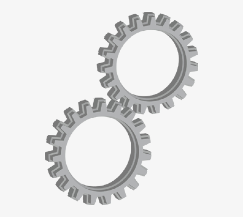3d Extruded And Beveled Gear Vector - 3d Gear Vector Png, transparent png