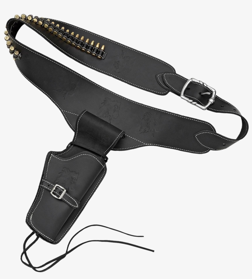 Revolver Cartridge Belt W/ 24 Dummy Rounds - Handgun Holster, transparent png