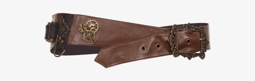 Steampunk Leather Gear Belt - Steampunk Belt, transparent png
