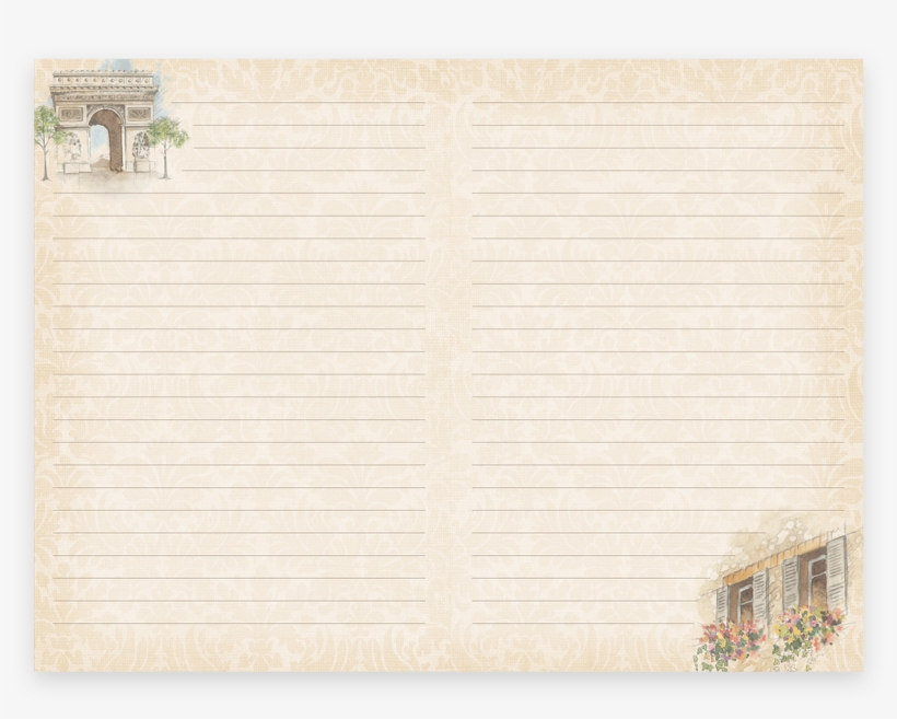 Bonjour Paris Faux Leather Journal - Plywood, transparent png
