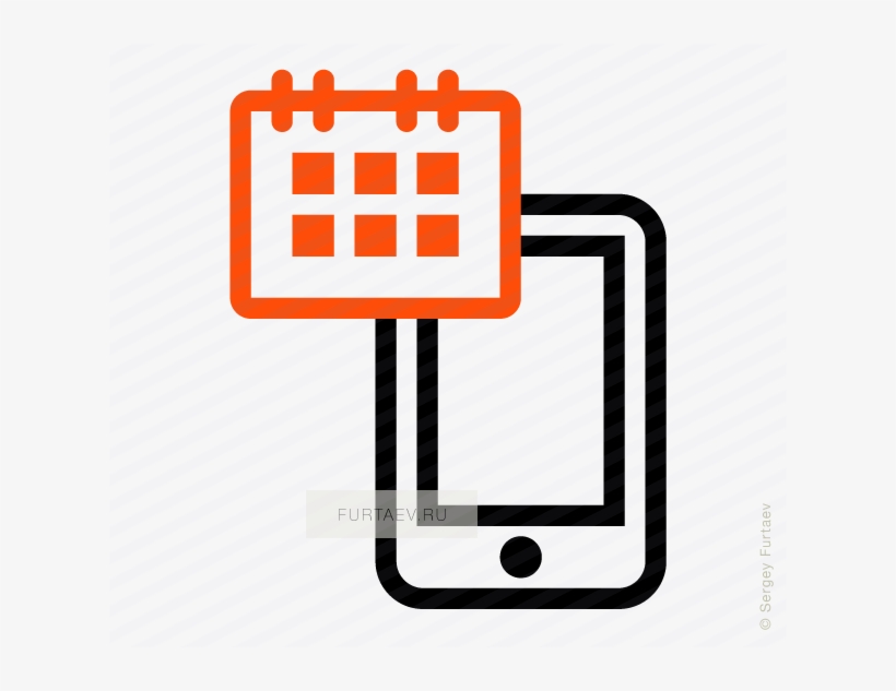 Vector Icon Of Mobile Phone Under Calendar Page - Mail Para Clientes Esocial, transparent png