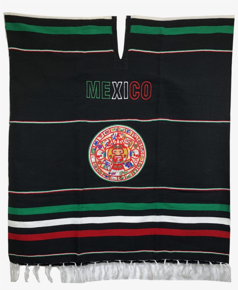 Aztec Calendar Unisex Poncho Genuine Made In Mexico - Aztec Calendar, transparent png