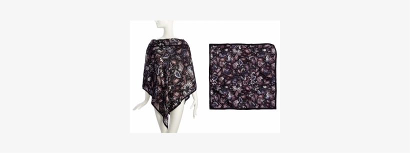 Poncho Butfly Embro And Handkerchief *90, transparent png