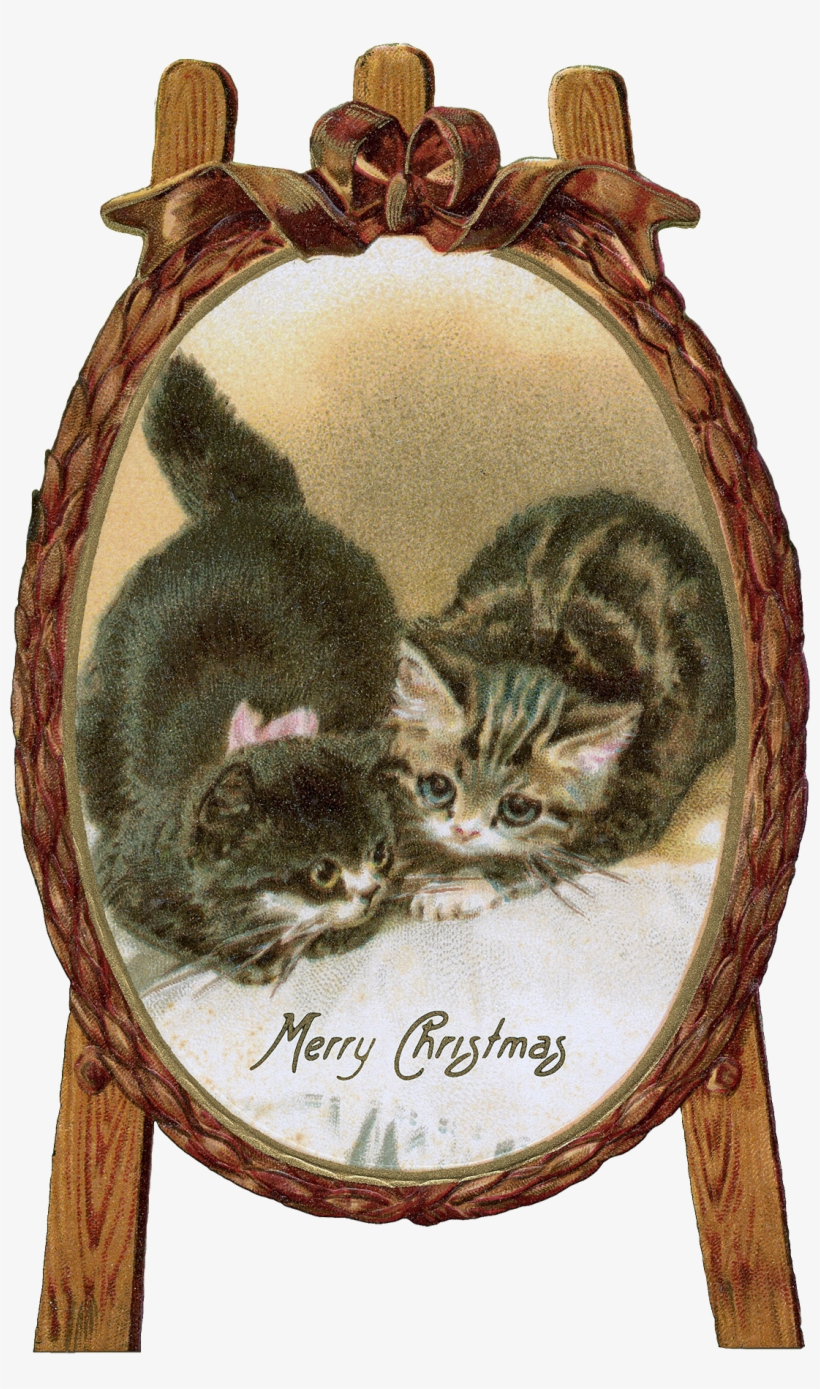 011 Kittens Frame Graphicsfairy - Christmas Greetings - Christmas Greetings // Clear, transparent png