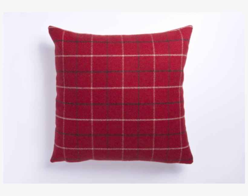 Large Highland Mist Check Cushion Cover 22in X 22in - Throw Pillow, transparent png