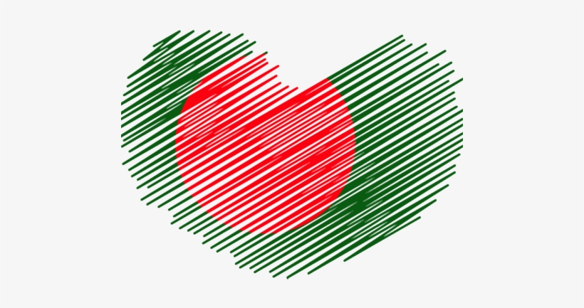 Bangladesh Heart Flag - Trinidad And Tobago Heart Flag, transparent png