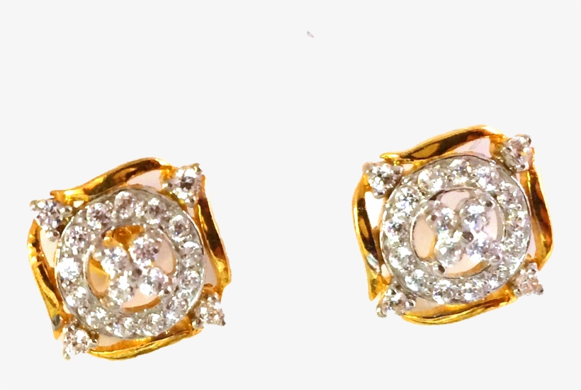 Gold Earrings - Earrings, transparent png