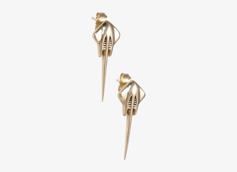 C7 Corvette Stingray Post 14k Gold Earrings - Body Jewelry, transparent png