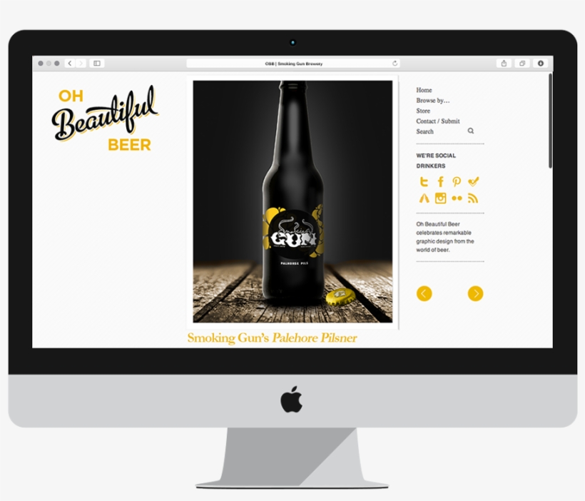 Filed Under Beer Craft Beer Brew Brewery Smoking Gun - Imac 21.5 Inch Computer, transparent png