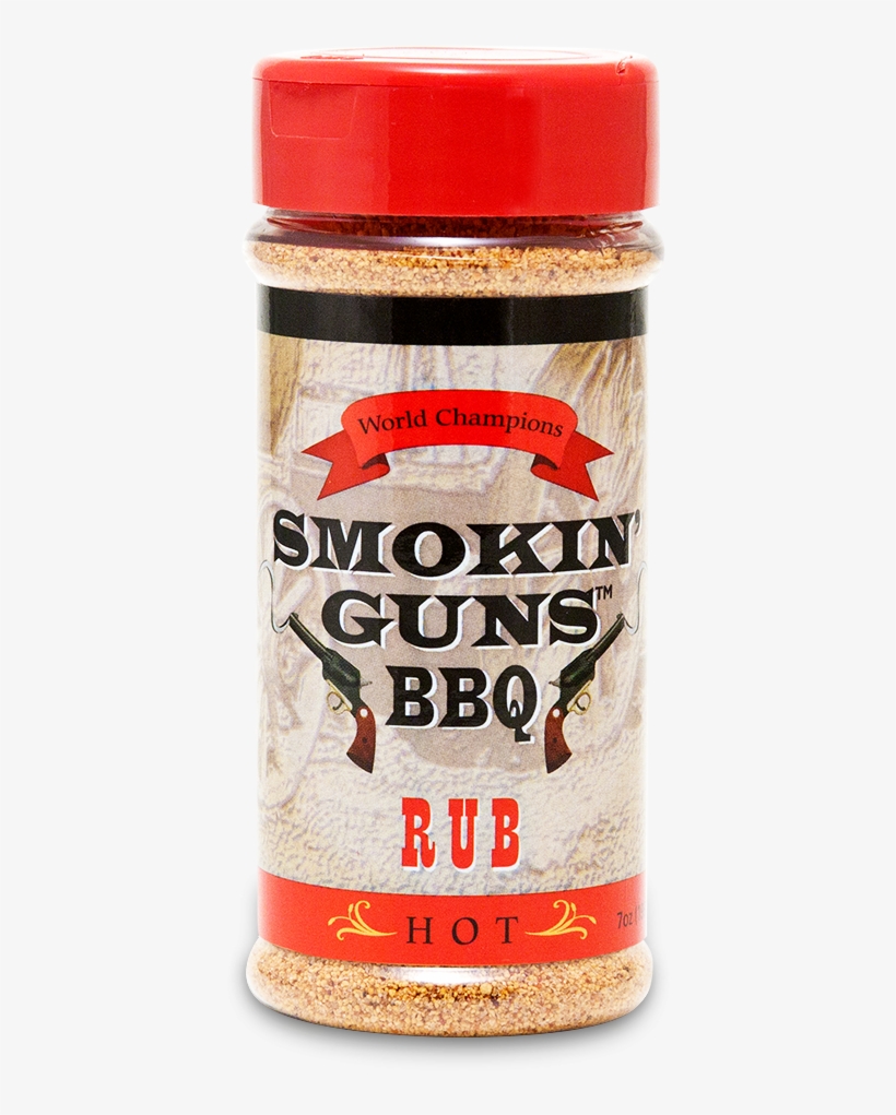 Smokin' Guns Bbq Hot Rub - Smokin Guns Bbq Hot Rub 7 Ounce Bottle, transparent png