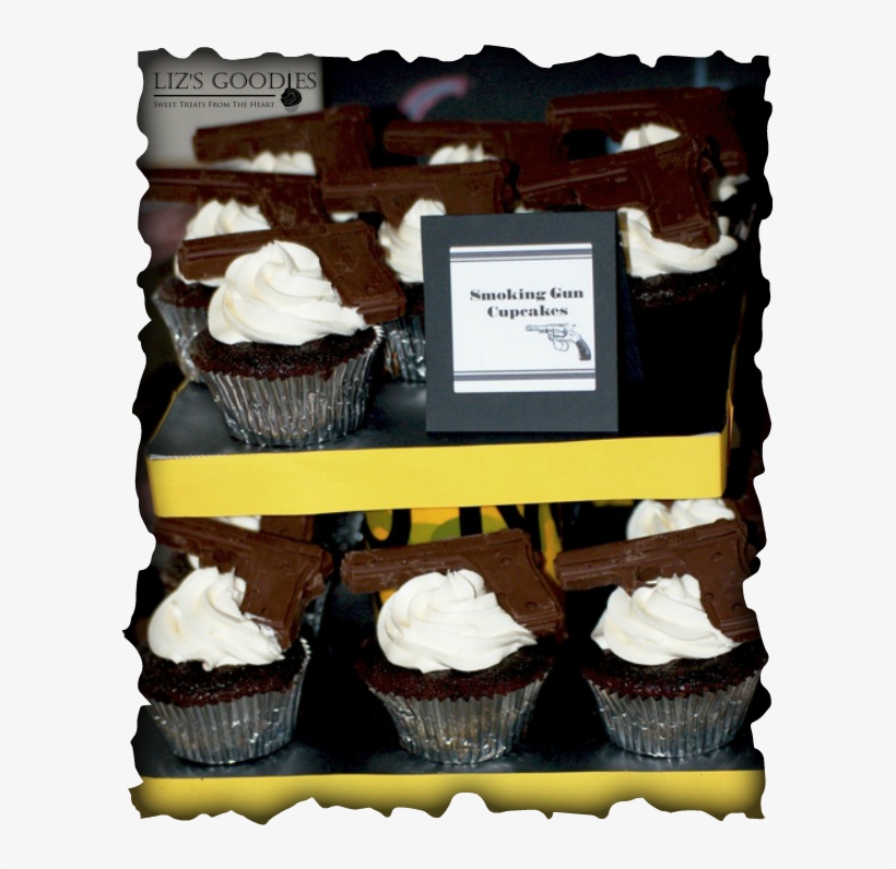 Smoking Gun Cupcakes - Cupcake, transparent png