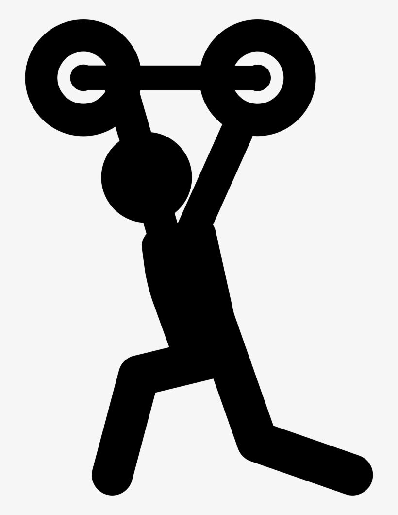 Png File - Weight Lifting Png Silhouette, transparent png