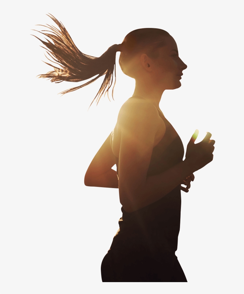 Illustration Of Running Path Behind The Woman Animated, transparent png