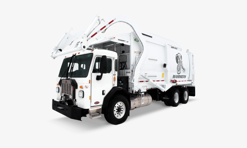 Front Left Side View Of A New Way Mammoth Front Loader - Front Load Garbage Truck Wash Out Tank Mounted At, transparent png