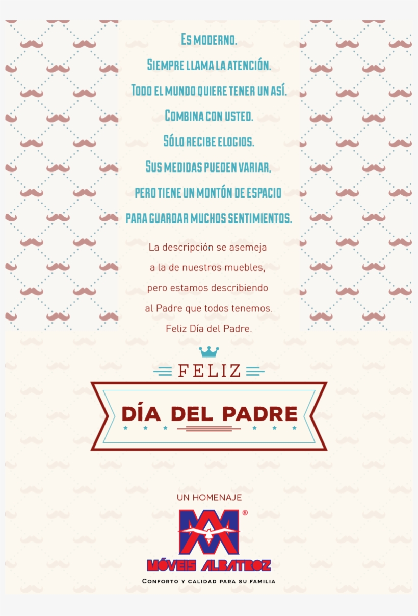 Feliz Día Del Padre Muebles Albatroz - Father's Day, transparent png