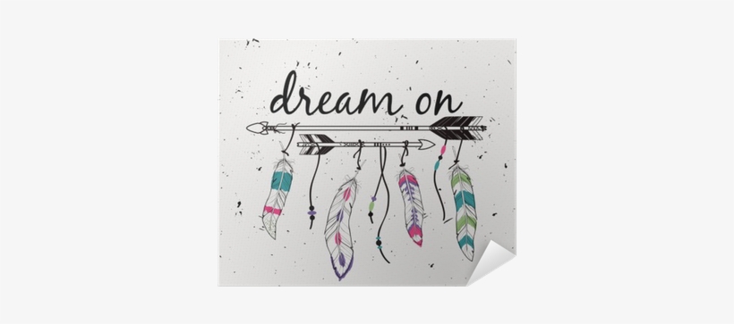 Vector Illustration With Ethnic Arrows And Feathers - Arrows And Feathers, transparent png