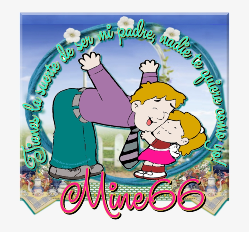 Feliz Dia Del Padre Linda Imagen - Cartoon, transparent png