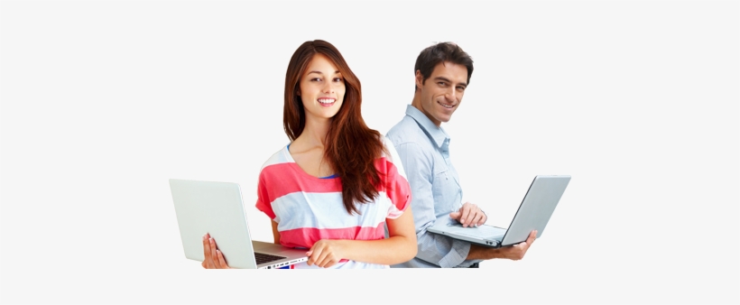 Pessoas-pc - Computer Students Images Png, transparent png