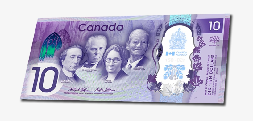On The Face Are Four Persons Who Have Made Significant - Konami Code Canada 10 Dollar, transparent png