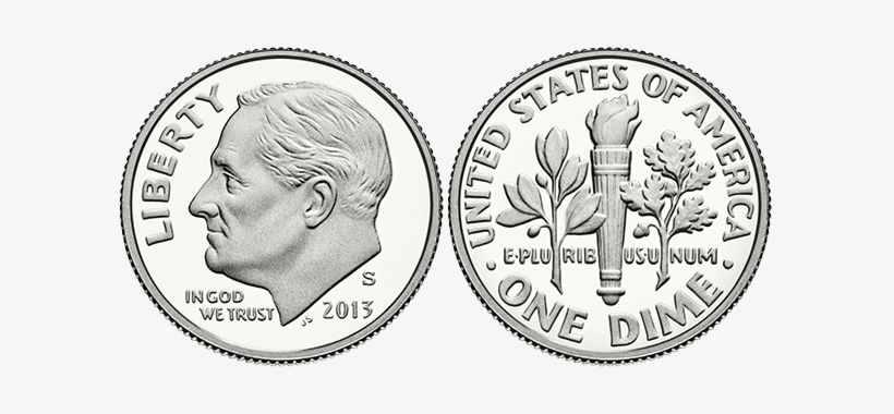 Ten Cent Coin - Dime 2016, transparent png