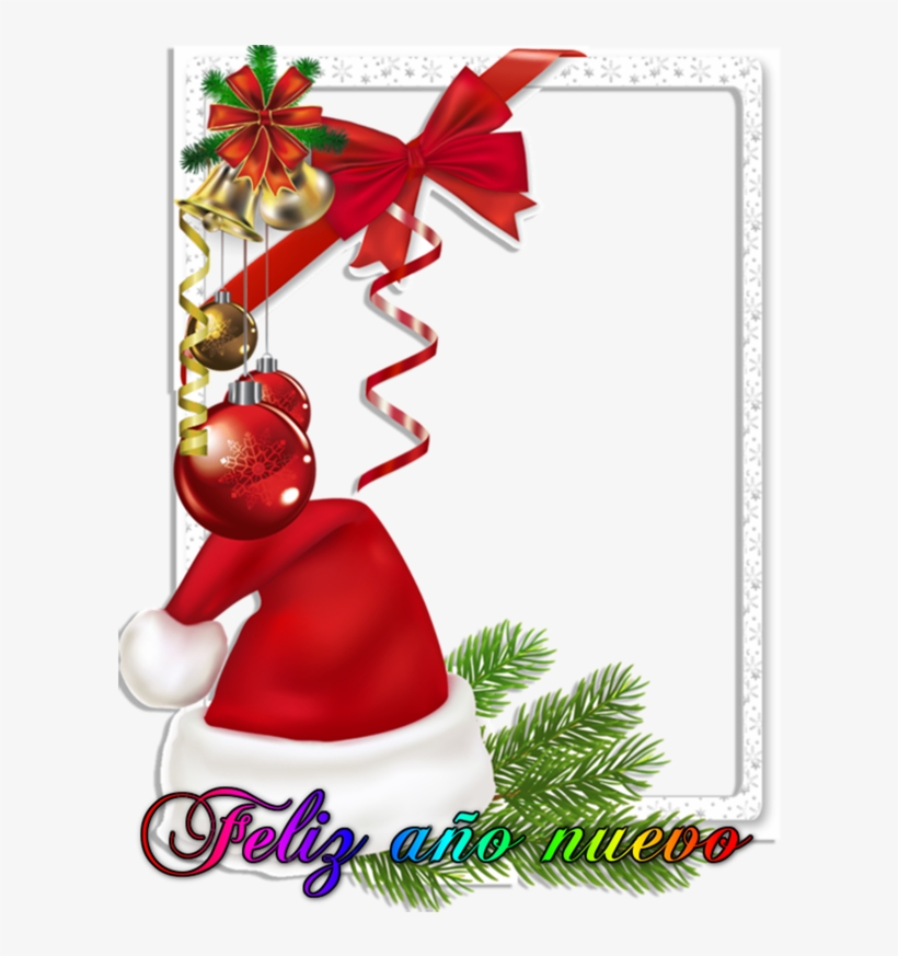 Marcos Para Fotos De Feliz Año Nuevo - Santa Claus Hat, transparent png