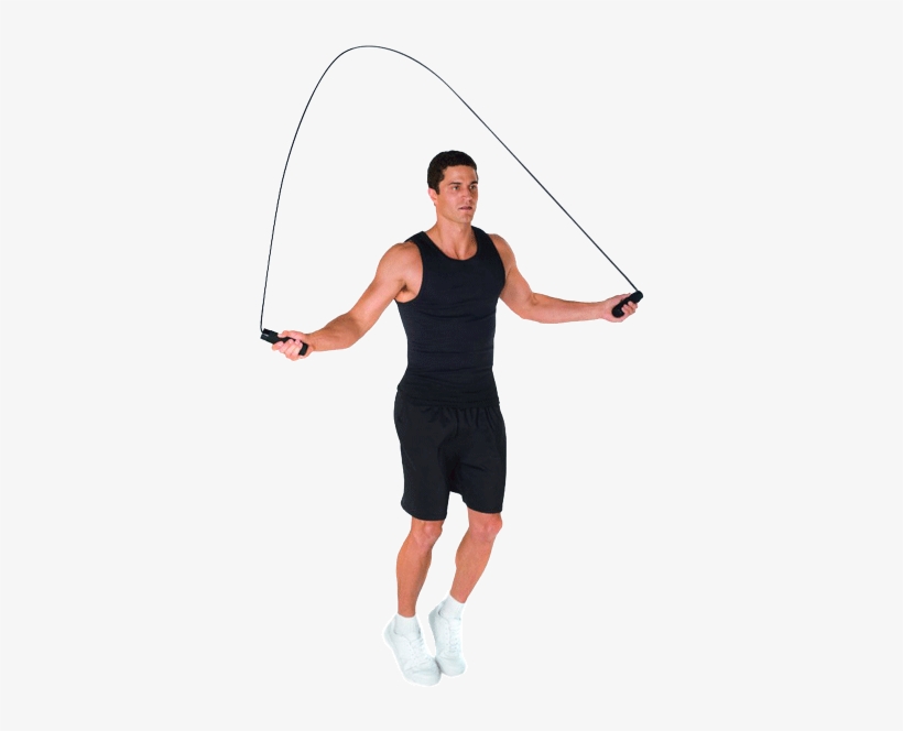 Pessoas Skipping Homem - Valeo 2-pound Weighted Jump Rope, transparent png