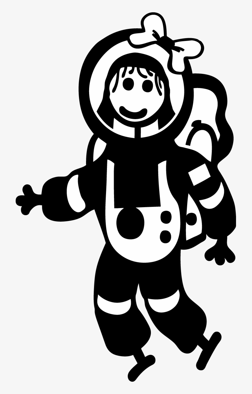 Girl Astornaut Stick Girl Female Child Sticker Decal, transparent png