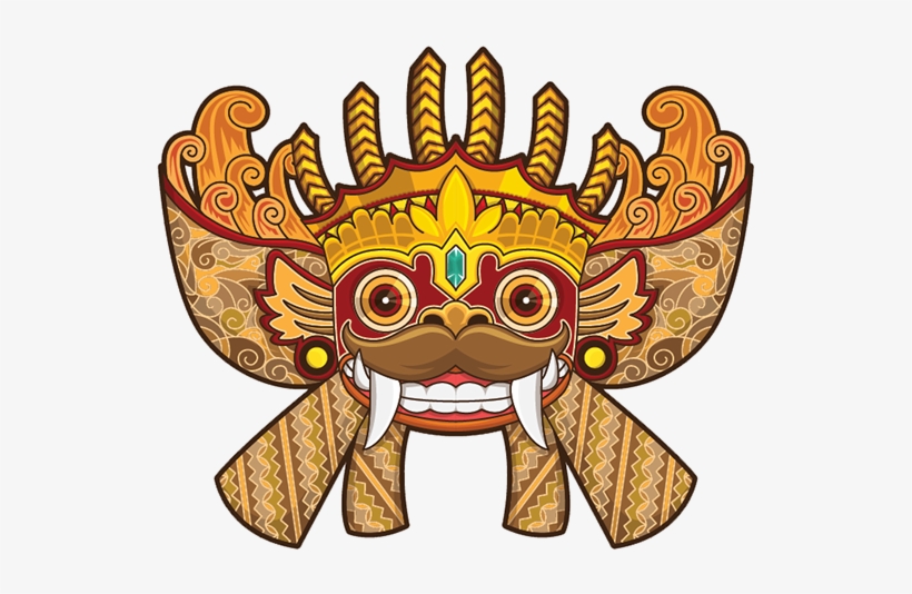 Masks Clipart Indonesian - Indonesian Culture - 600x500 PNG Download
