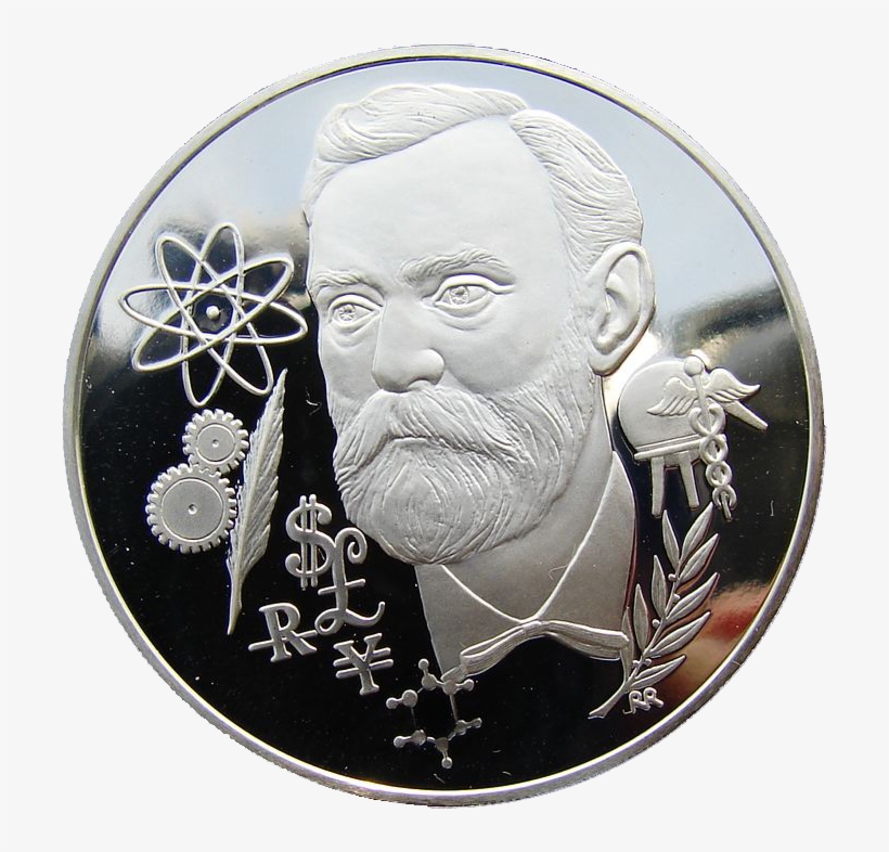Medal Commemorating The 1975 Nobel Ceremony - Alfred Nobel, transparent png