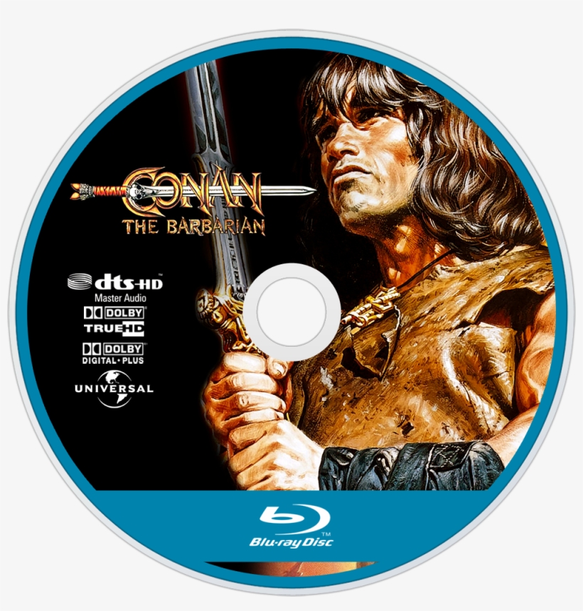 Conan The Barbarian Bluray Disc Image - Conan The Barbarian (poledouris), transparent png