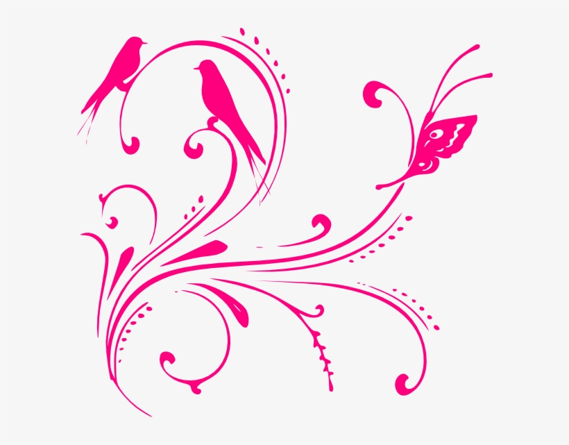 Design Clipart Pink - Pink Floral Vector Png, transparent png