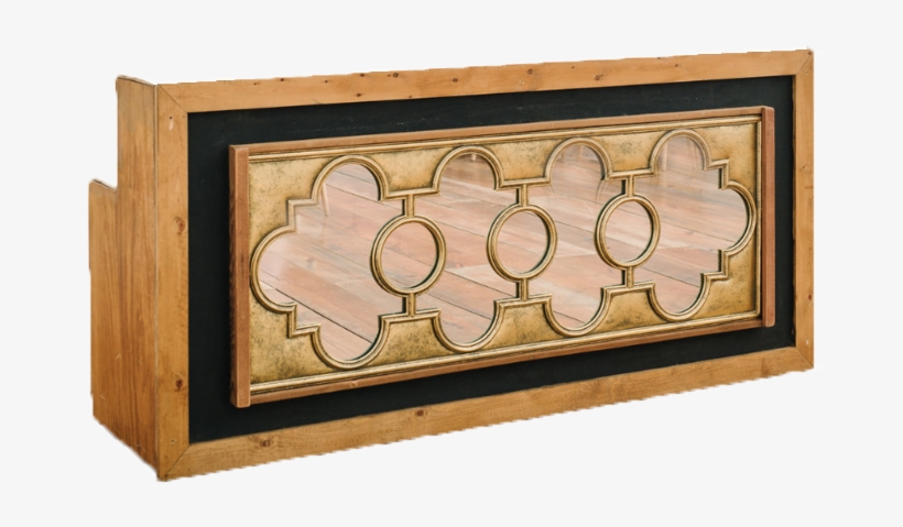 Gold Mirror Bar Front - Plywood, transparent png