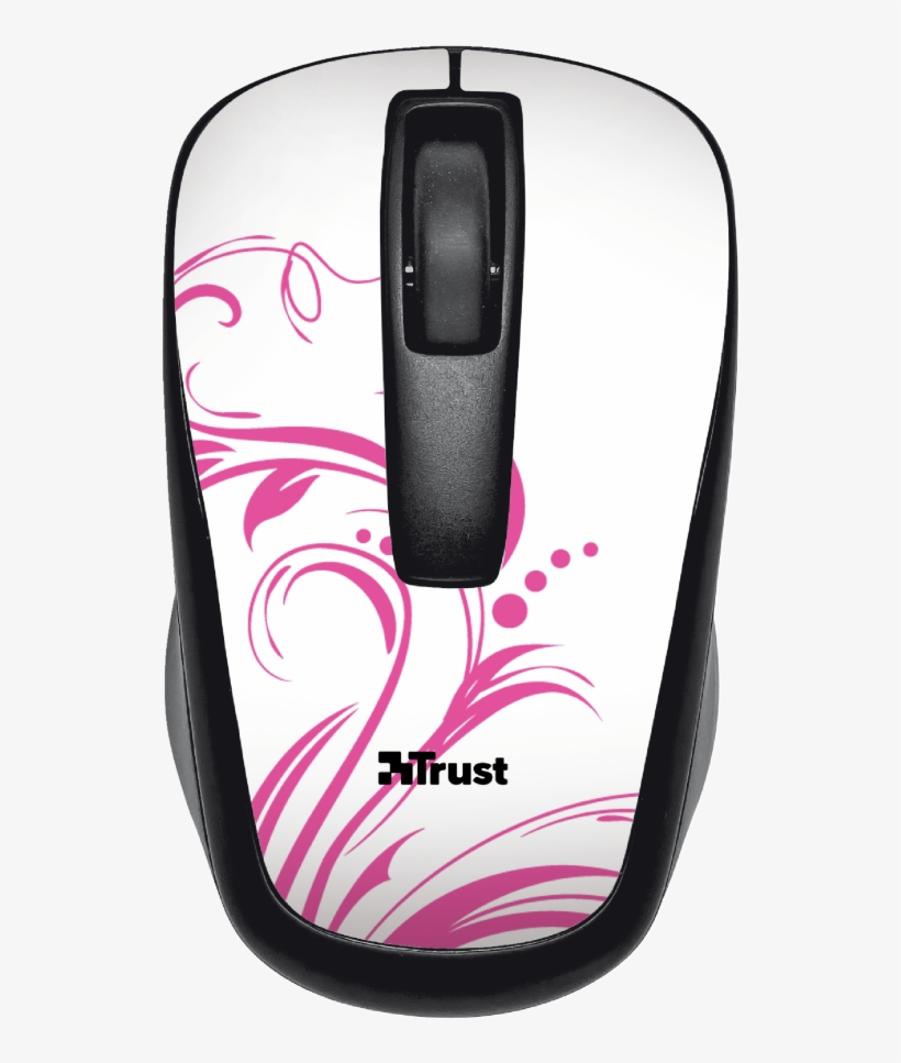 Qvy Wireless Micro Mouse - Qvy Wireless Micro Mouse - Pink Swirls, transparent png