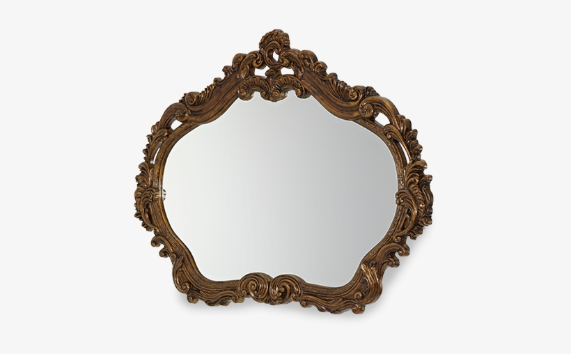Amini - Aico Palais Royale Gold Leafed Sideboard Mirror, transparent png