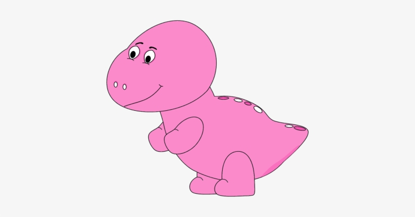 Pink Baby Dinosaur - Pink Dinosaur Clipart, transparent png