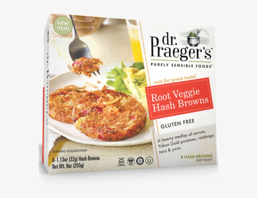 Root Veggie Hash Browns, A Hearty Medley Of Carrots, - Dr Praegers Brussels Sprouts Cakes - 6 Pack, 1.67 Oz, transparent png