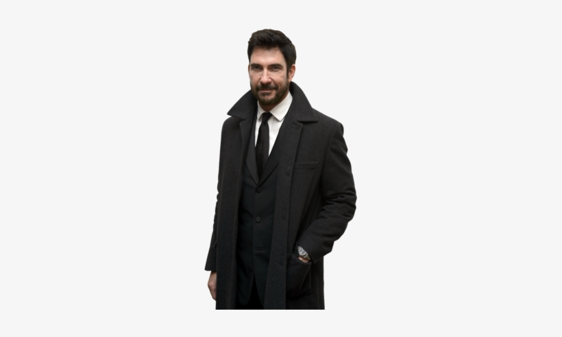 American Horror Story's Dylan Mcdermott On Dermot Mulroney, - Calvin Klein Black Peacoat Men, transparent png