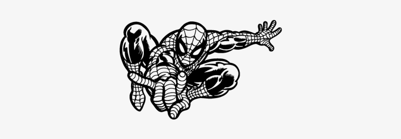 Parede Ou Fundo - Spiderman Noir Et Blanc, transparent png