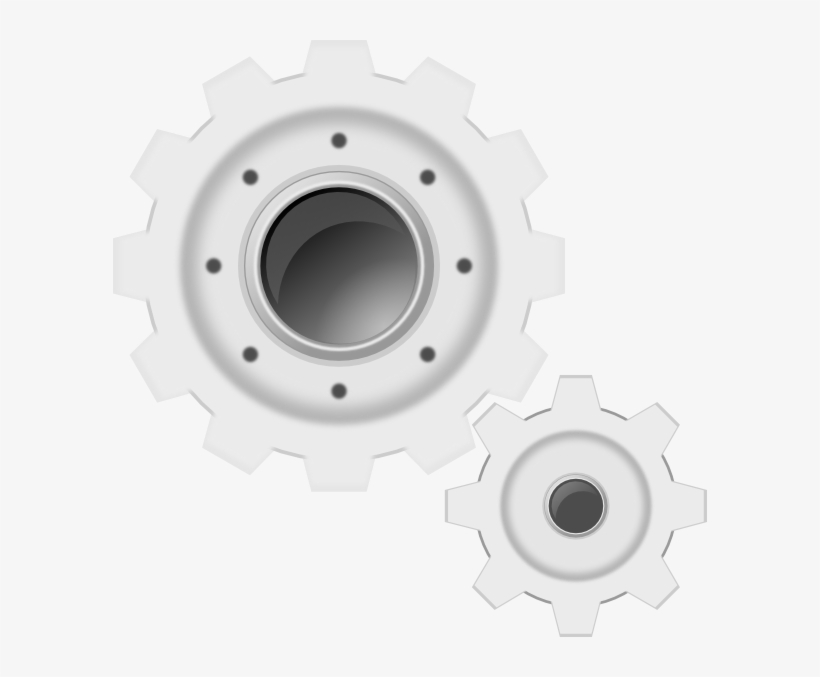 White Clip Art At Clker Com Vector - Mickey Mouse Clubhouse Gears Template, transparent png