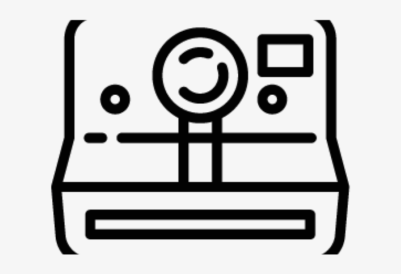 Camara Polaroid Vector, transparent png