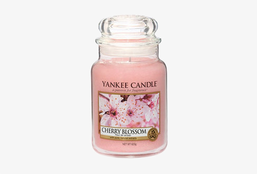 Cherry Blossom Bougie Parfumée De Yankee Candle - Yankee Candle Cherry Blossom Large Classic Jar Candle, transparent png